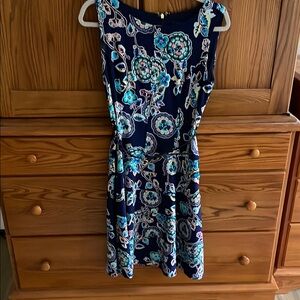 Tommy Hilfiger Blue Green Sleeveless Sundress